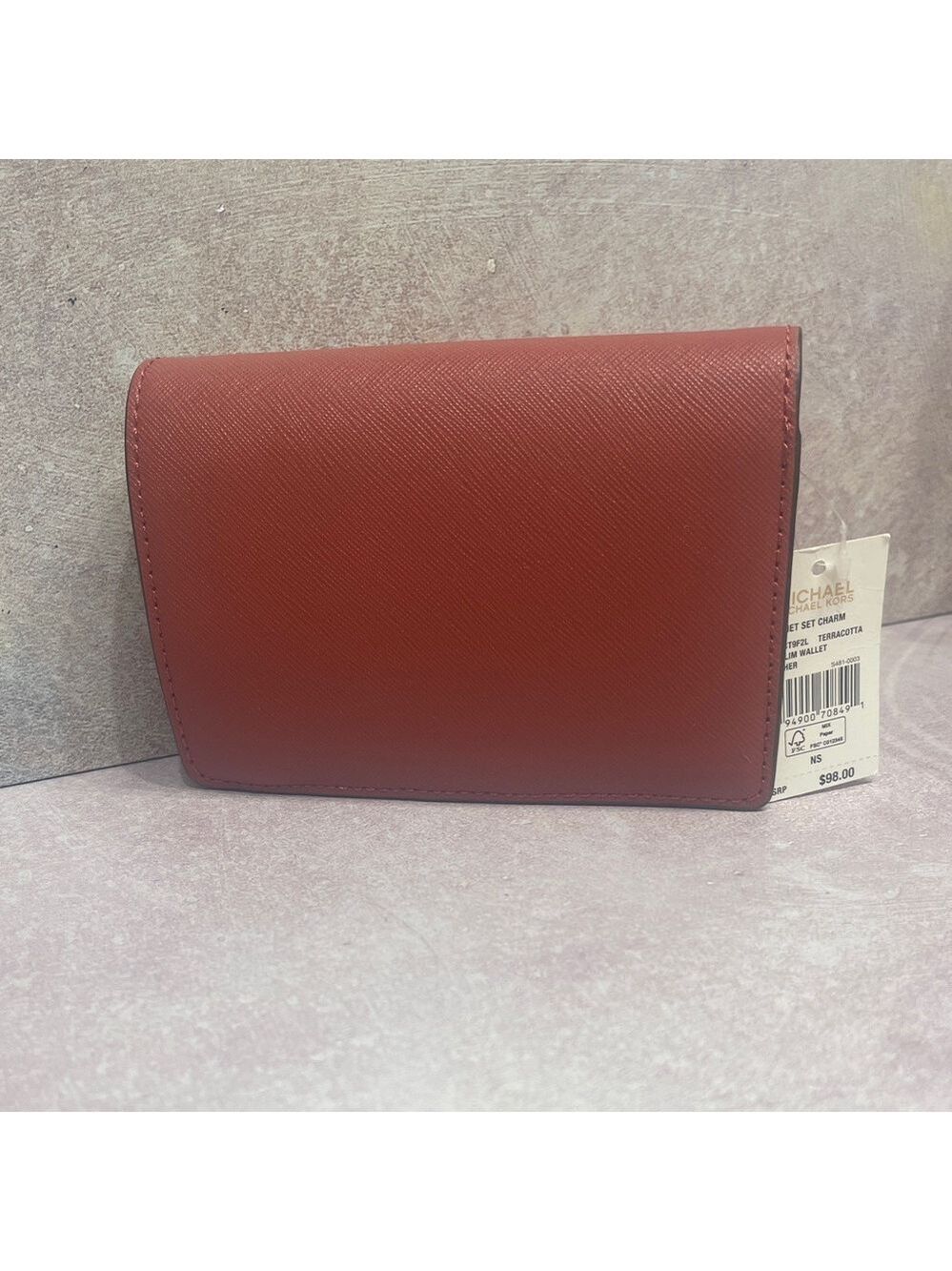 Michael Kors Sinclair Logo Shopper Tote & Matching Wallet Cinnamon Pink Cream - Picture 6 of 11